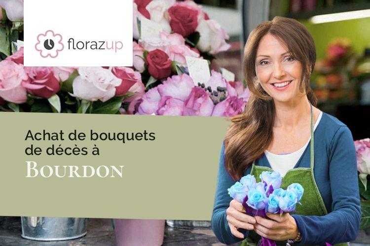 couronnes florales pour un décès à Bourdon (Somme/80310)