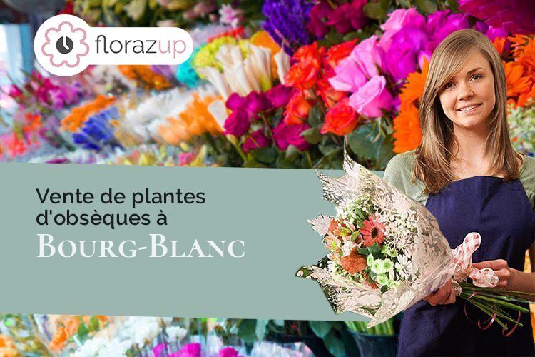 créations florales pour des funérailles à Bourg-Blanc (Finistère/29860)