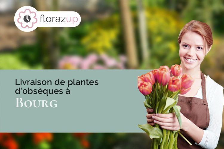 compositions florales pour des obsèques à Bourg (Gironde/33710)