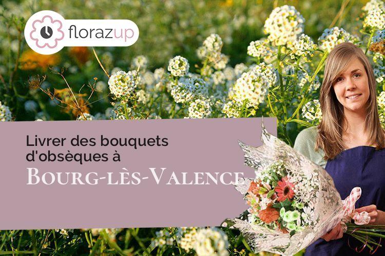 compositions de fleurs pour un enterrement à Bourg-lès-Valence (Drôme/26500)