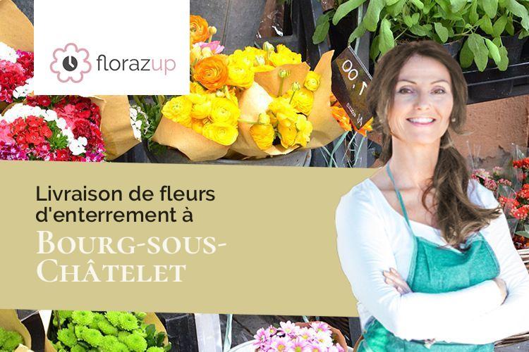 compositions florales pour un décès à Bourg-sous-Châtelet (Territoire de Belfort/90110)