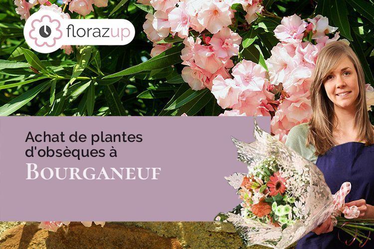 fleurs deuil pour des funérailles à Bourganeuf (Creuse/23400)