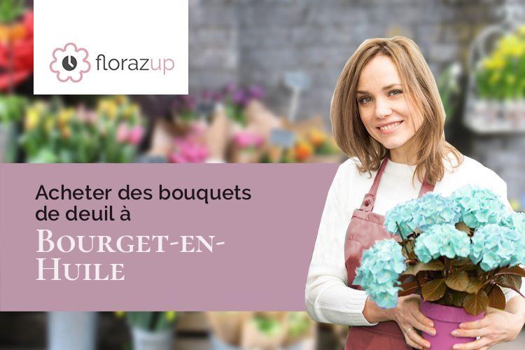 gerbes de fleurs pour des funérailles à Bourget-en-Huile (Savoie/73110)
