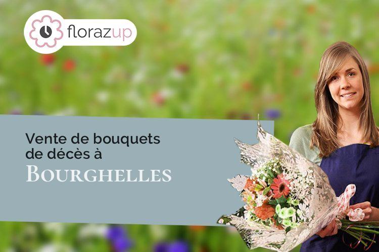 fleurs deuil pour des obsèques à Bourghelles (Nord/59830)