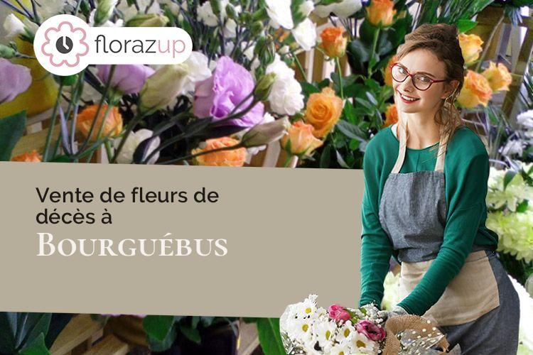 coeur de fleurs pour des funérailles à Bourguébus (Calvados/14540)