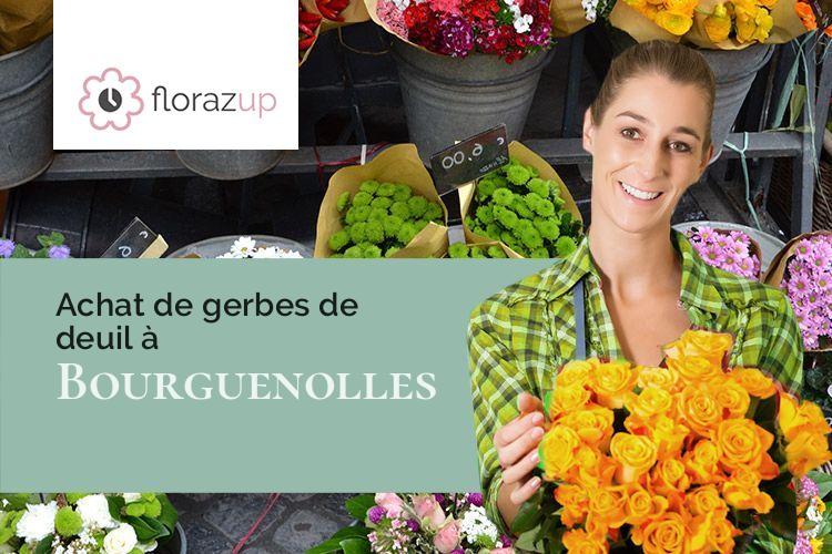 couronnes florales pour des obsèques à Bourguenolles (Manche/50800)