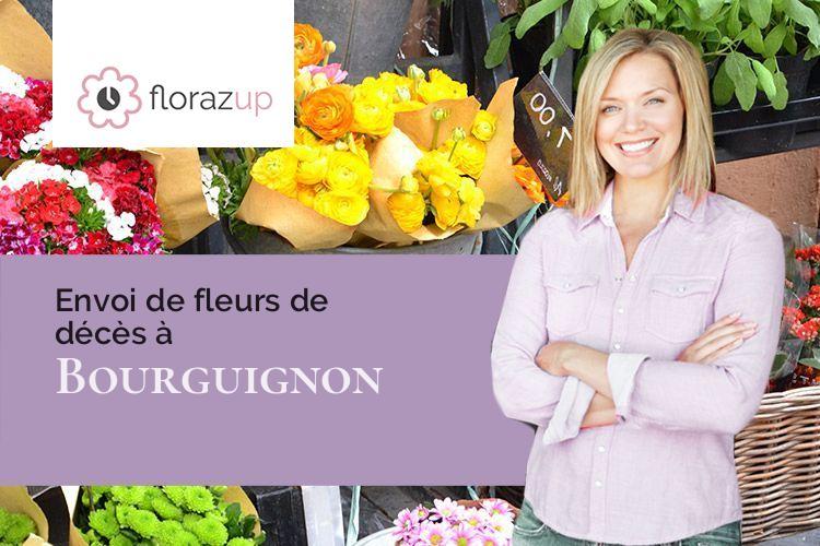 compositions florales pour des obsèques à Bourguignon (Doubs/25150)