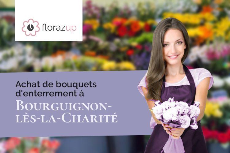 gerbes de fleurs pour des obsèques à Bourguignon-lès-la-Charité (Haute-Saône/70190)
