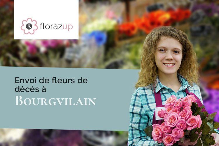 compositions florales pour des funérailles à Bourgvilain (Saône-et-Loire/71630)
