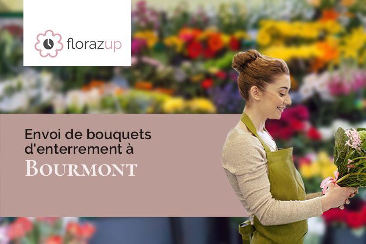 coeurs de fleurs pour des funérailles à Bourmont (Haute-Marne/52150)