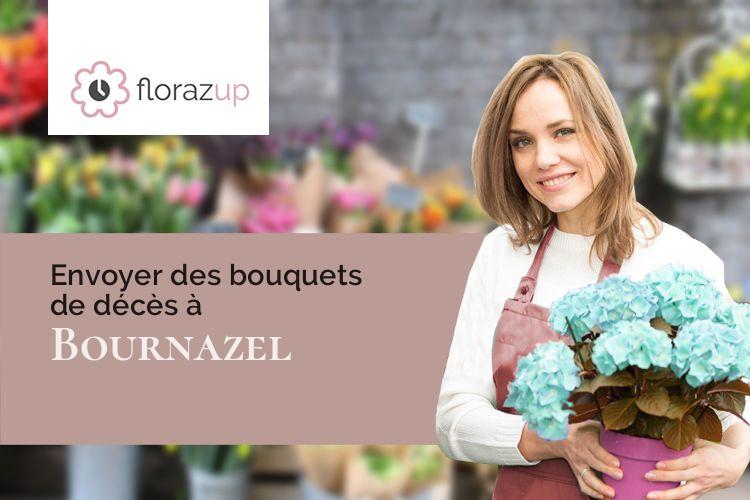compositions florales pour un deuil à Bournazel (Tarn/81170)