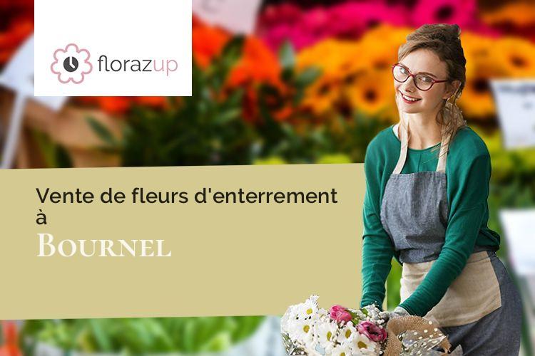 couronnes de fleurs pour un deuil à Bournel (Lot-et-Garonne/47210)