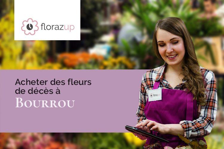 bouquets de fleurs pour un décès à Bourrou (Dordogne/24110)