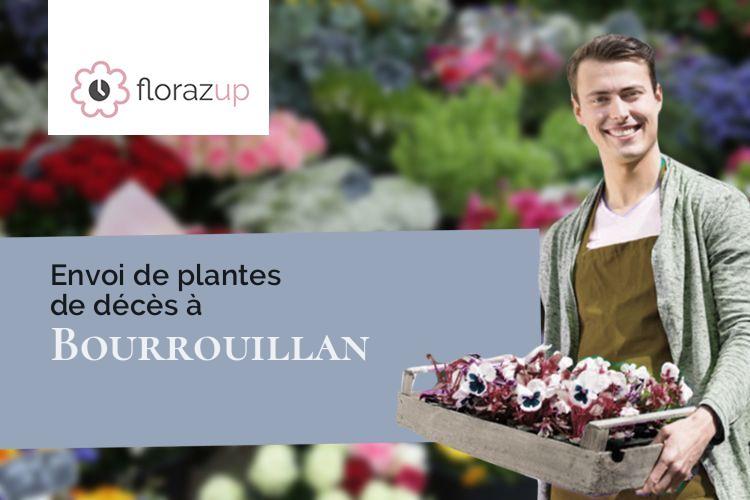 plantes pour un décès à Bourrouillan (Gers/32370)