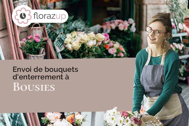 créations florales pour un décès à Bousies (Nord/59222)