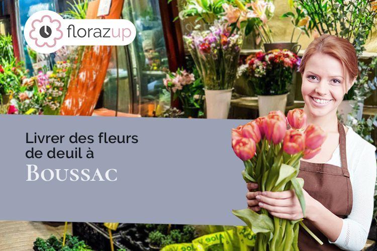 fleurs deuil pour une crémation à Boussac (Creuse/23600)