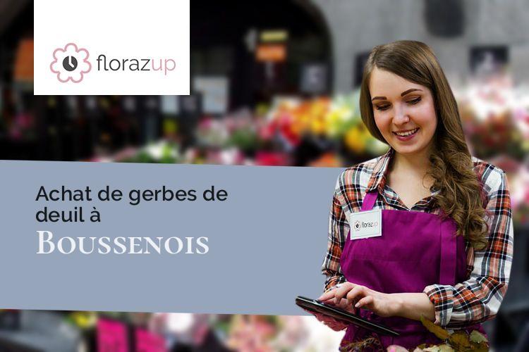 coeurs de fleurs pour des funérailles à Boussenois (Côte-d'Or/21260)