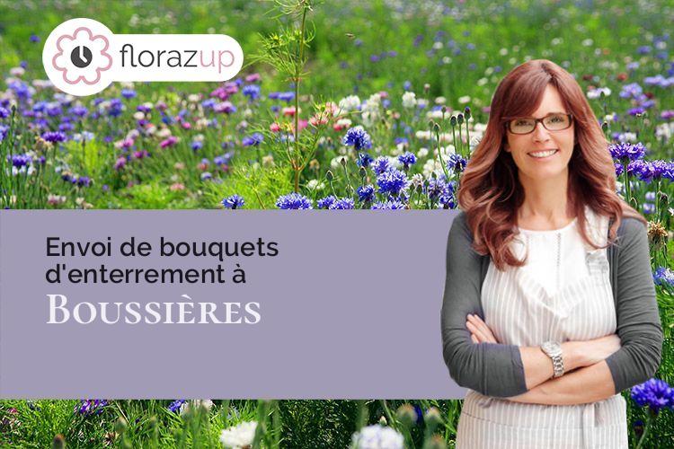 gerbes de fleurs pour un deuil à Boussières (Doubs/25320)