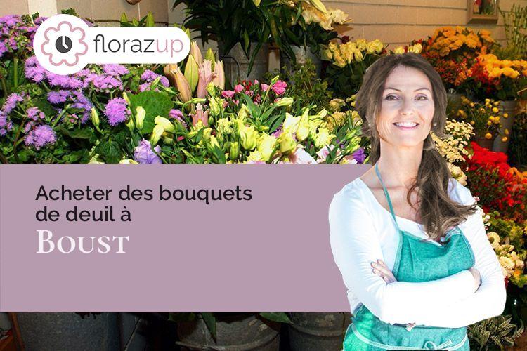 gerbes de fleurs pour un enterrement à Boust (Moselle/57570)