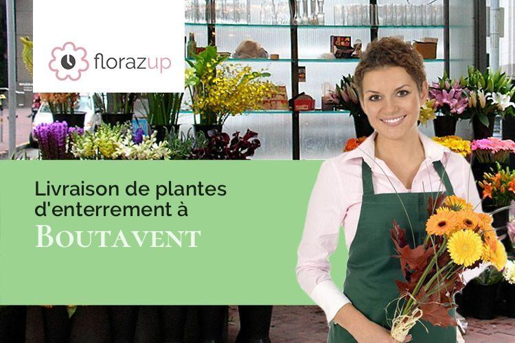 couronnes de fleurs pour un enterrement à Boutavent (Oise/60220)