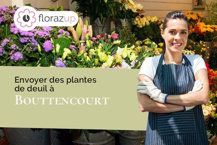 gerbes de fleurs pour un décès à Bouttencourt (Somme/80220)
