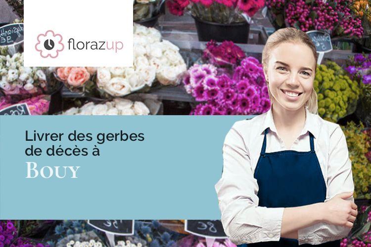 créations de fleurs pour un enterrement à Bouy (Marne/51400)