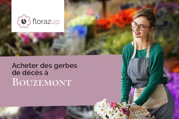 gerbes de fleurs pour des funérailles à Bouzemont (Vosges/88270)
