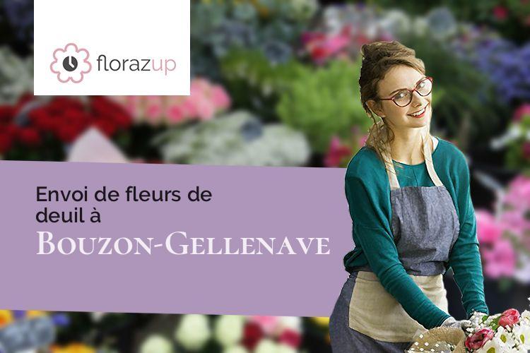 compositions de fleurs pour des funérailles à Bouzon-Gellenave (Gers/32290)