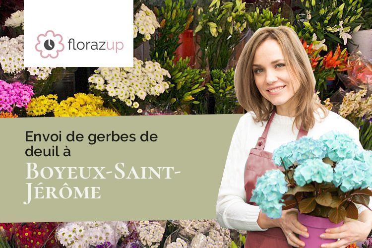 bouquets de fleurs pour un deuil à Boyeux-Saint-Jérôme (Ain/01640)