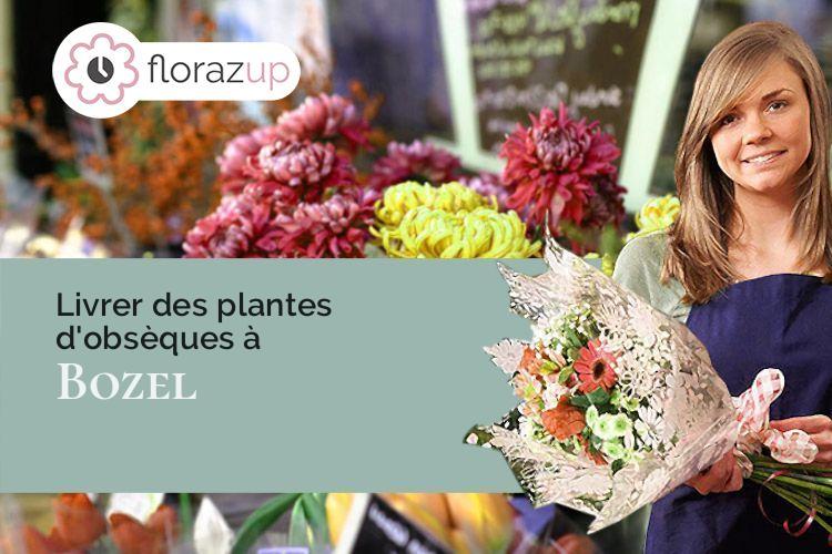 couronnes de fleurs pour un décès à Bozel (Savoie/73350)