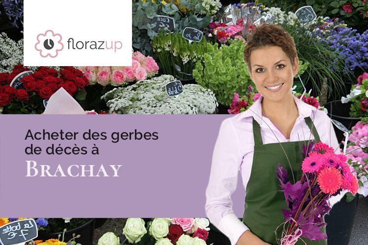 compositions florales pour un deuil à Brachay (Haute-Marne/52110)