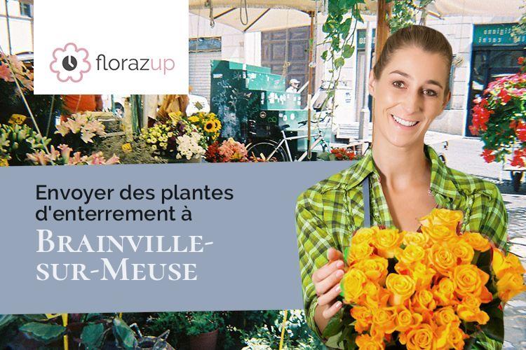 coupes de fleurs pour des funérailles à Brainville-sur-Meuse (Haute-Marne/52150)