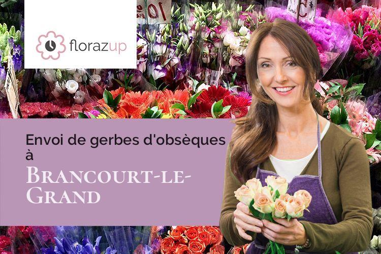 créations de fleurs pour un décès à Brancourt-le-Grand (Aisne/02110)