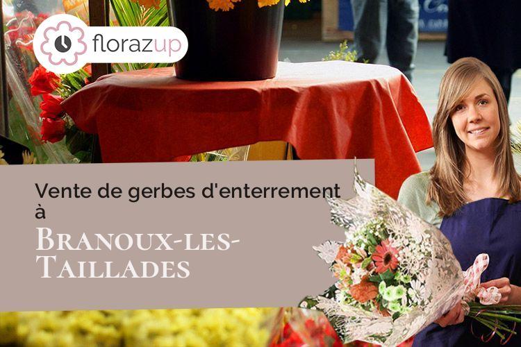 couronnes de fleurs pour un décès à Branoux-les-Taillades (Gard/30110)