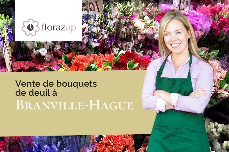 fleurs deuil pour une crémation à Branville-Hague (Manche/50440)