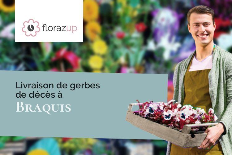 créations de fleurs pour un décès à Braquis (Meuse/55400)