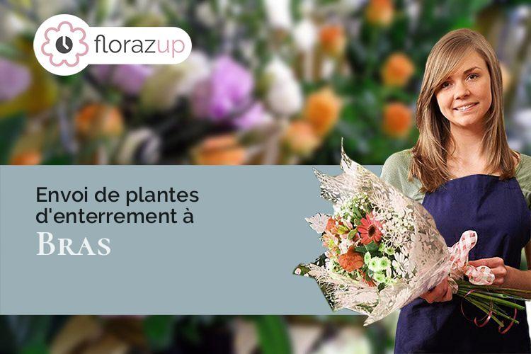 couronnes de fleurs pour un décès à Bras (Var/83149)