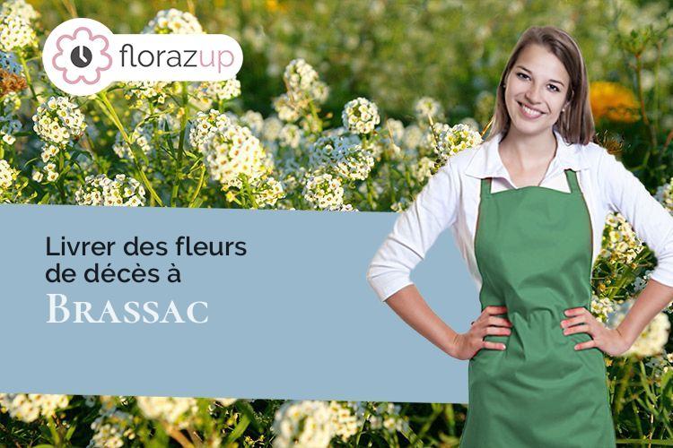 compositions florales pour un enterrement à Brassac (Tarn/81260)