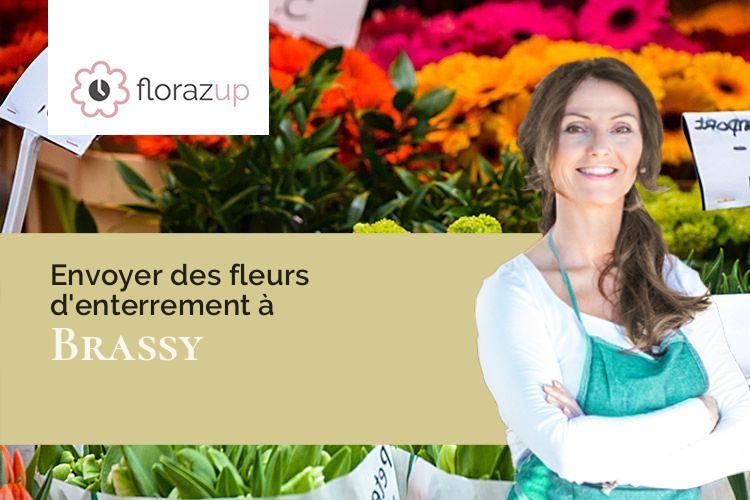 créations florales pour un décès à Brassy (Somme/80160)