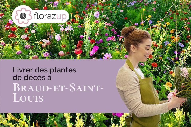 bouquets de fleurs pour des funérailles à Braud-et-Saint-Louis (Gironde/33820)