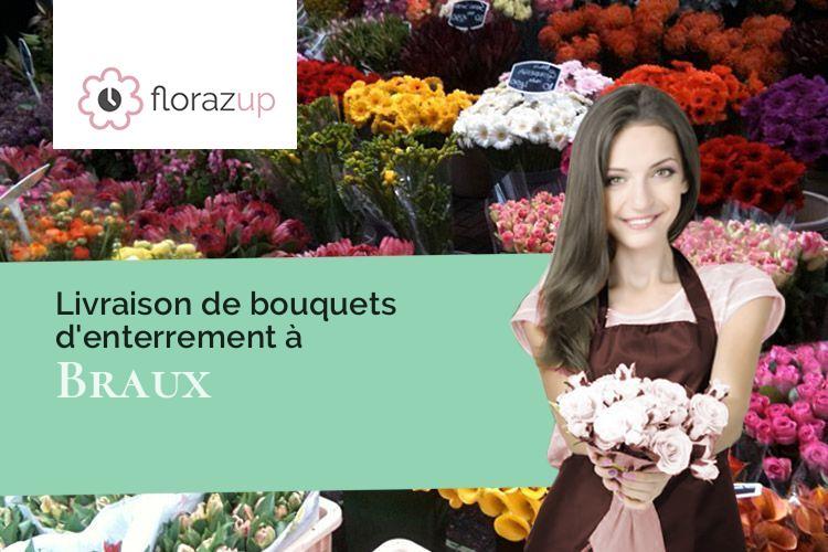 coeurs de fleurs pour un décès à Braux (Aube/10500)