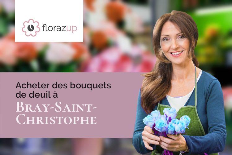 couronnes florales pour des obsèques à Bray-Saint-Christophe (Aisne/02480)