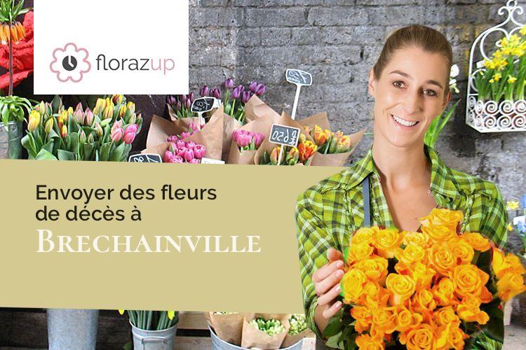 fleurs deuil pour un enterrement à Brechainville (Vosges/88350)