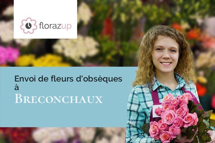 coupes de fleurs pour des obsèques à Breconchaux (Doubs/25640)