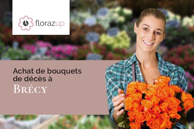 compositions florales pour un décès à Brécy (Cher/18220)