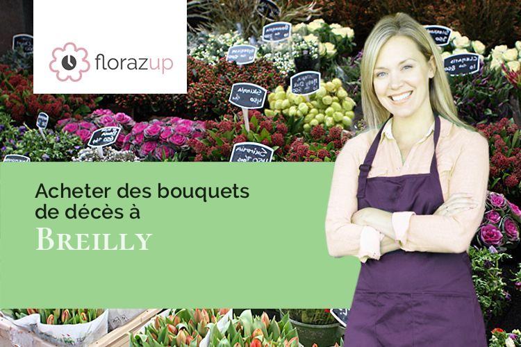 créations florales pour un deuil à Breilly (Somme/80470)