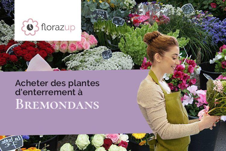créations florales pour un enterrement à Bremondans (Doubs/25530)