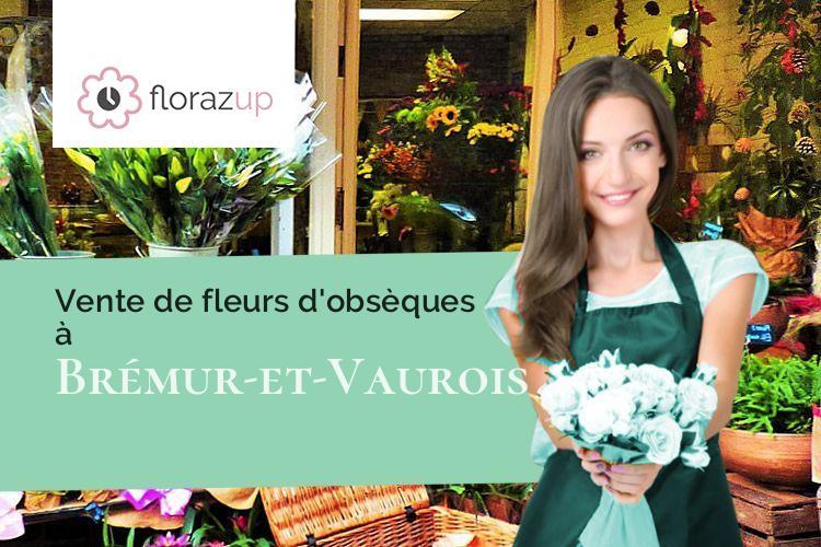 coeurs de fleurs pour des funérailles à Brémur-et-Vaurois (Côte-d'Or/21400)
