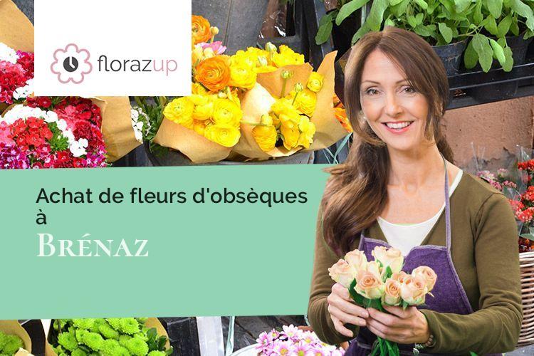 coupes de fleurs pour un enterrement à Brénaz (Ain/01260)