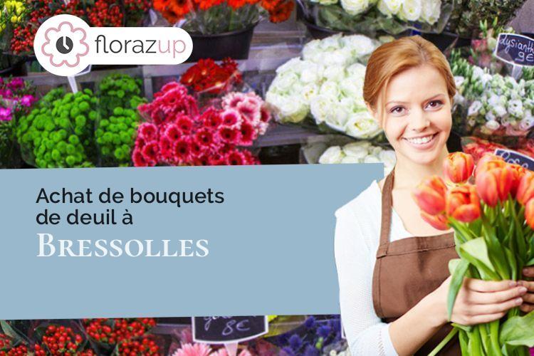 créations florales pour un enterrement à Bressolles (Allier/03000)